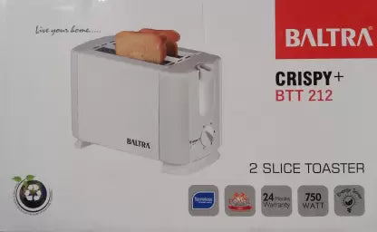 BALTRA Toaster - Crispy + BTT 212 750 W Pop Up Toaster BALTRA Toaster - Crispy + BTT 212 750 W Pop Up Toaster